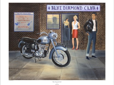 -A4 Print- Blue Diamond Club
