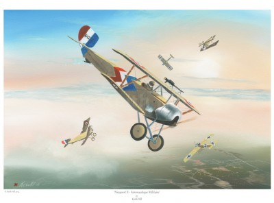 -A4 Print- Nieuport II – Aeronautique Militaire